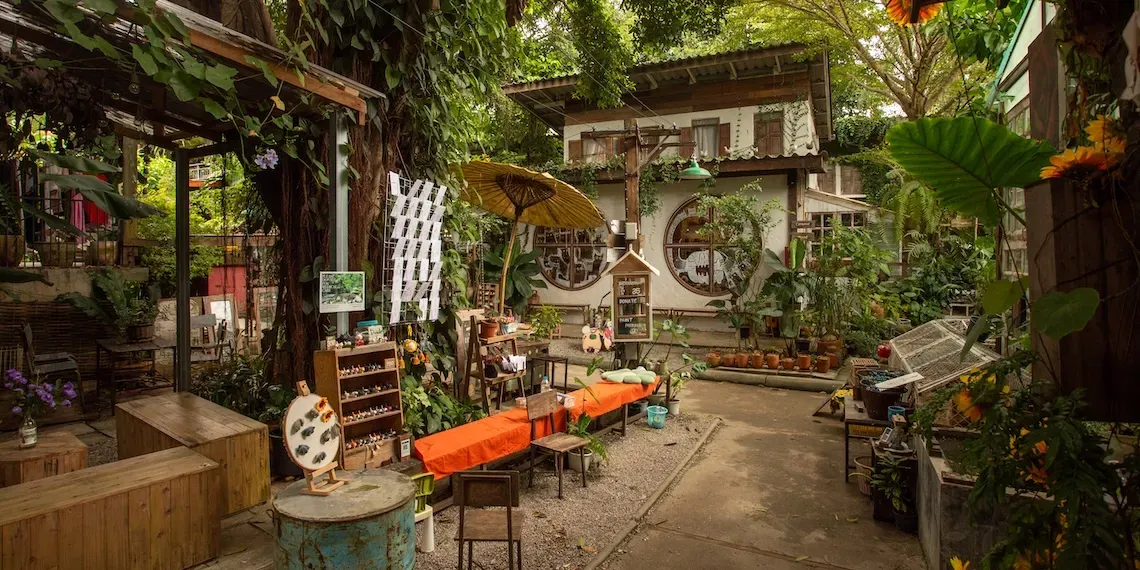 traditionele winkels in Chiang Mai