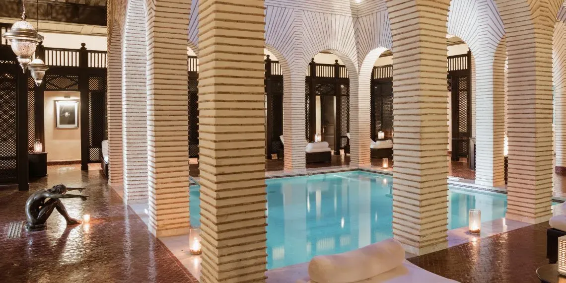 Binnenbad in Chenot Spa Selman Marrakech